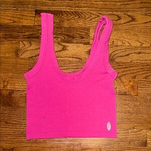 Pink Free People Tank Top